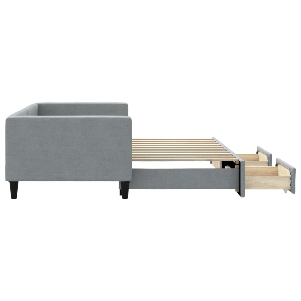 Daybed With Trundle&Drawers Without Mattress