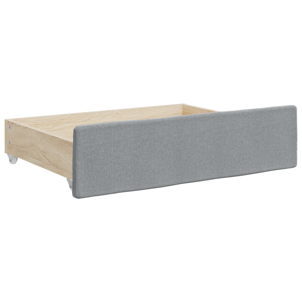 Daybed With Trundle&Drawers Without Mattress