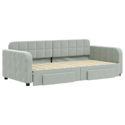Daybed With Trundle&Drawers Without Mattress