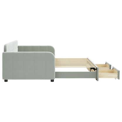 Daybed With Trundle&Drawers Without Mattress