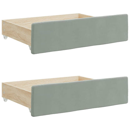 Daybed With Trundle&Drawers Without Mattress