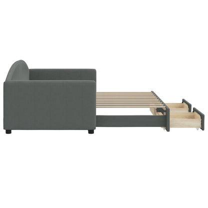 Daybed With Trundle&Drawers Without Mattress