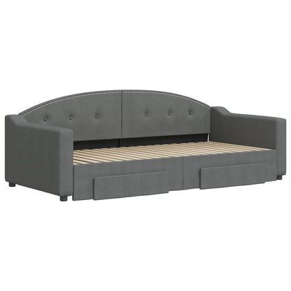 Daybed With Trundle&Drawers Without Mattress