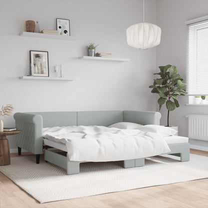 Daybed With Trundle&Drawers Without Mattress