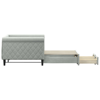 Daybed With Trundle&Drawers Without Mattress