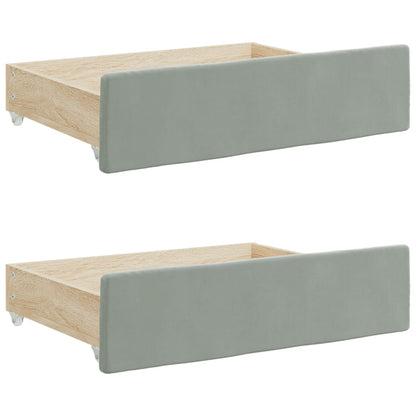 Daybed With Trundle&Drawers Without Mattress