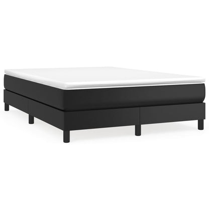 Box Spring Bed With Mattress 137X190 Cm Faux Leather