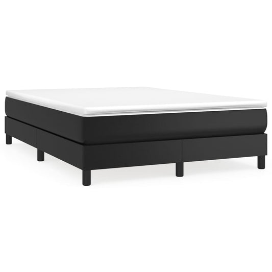 Box Spring Bed With Mattress 137X190 Cm Faux Leather