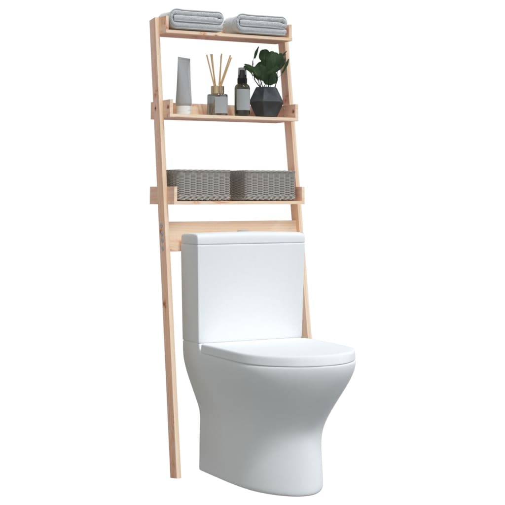 Toilet Rack 63.5X32X179 Cm Solid Wood Pine