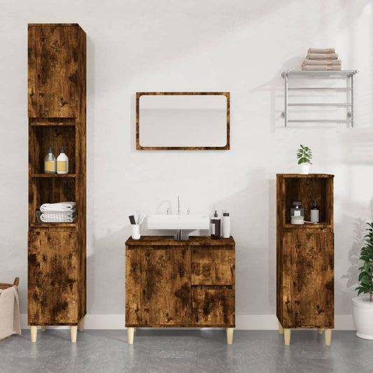 Bathroom Cabinet 30X30X100 Cm Engineered Wood