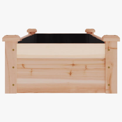 Garden Raised Bed With Liner Solid Wood Fir