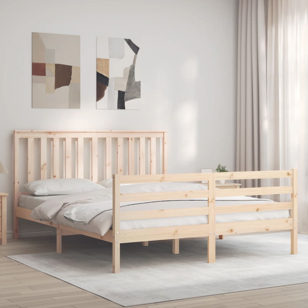 Bed Frame Without Mattress Solid Wood