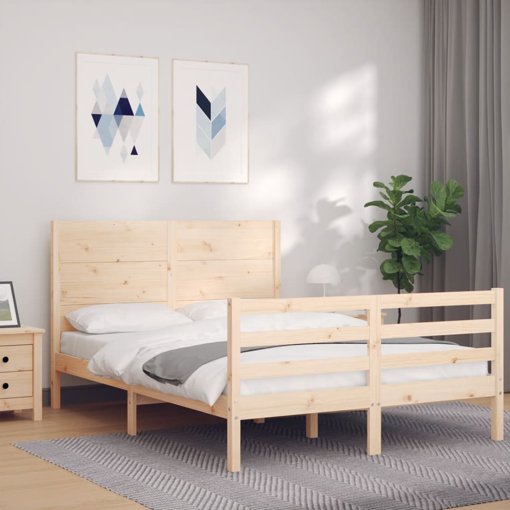 Bed Frame Without Mattress Solid Wood