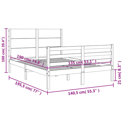 Bed Frame Without Mattress Solid Wood