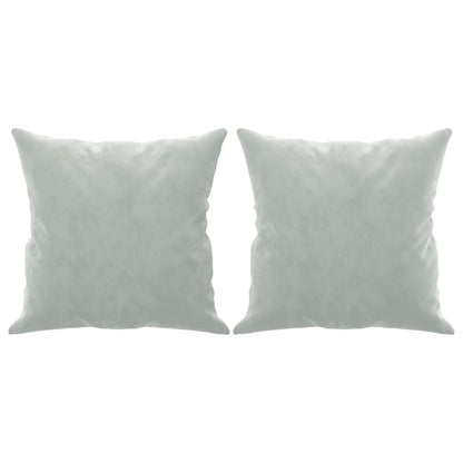 2-Seater Sofa With Throw Pillows Velvet