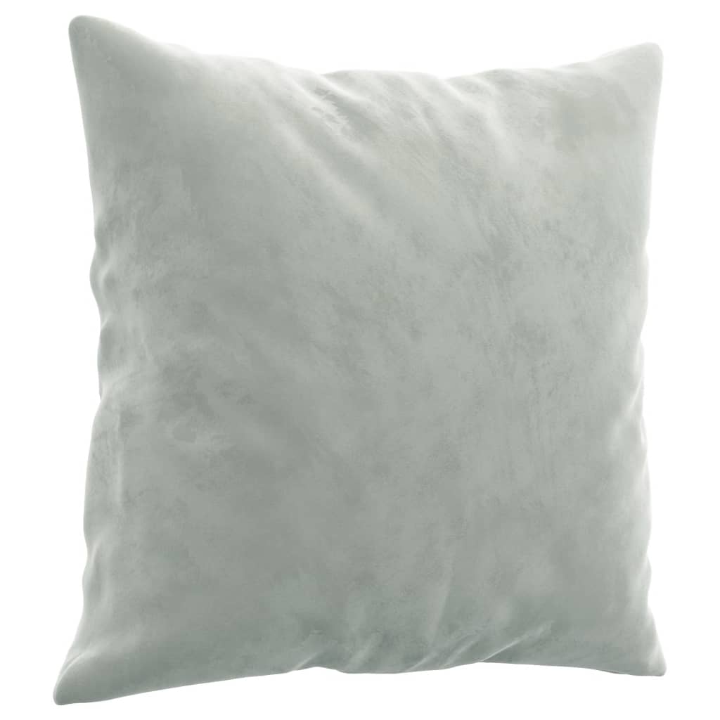 2-Seater Sofa With Throw Pillows Velvet