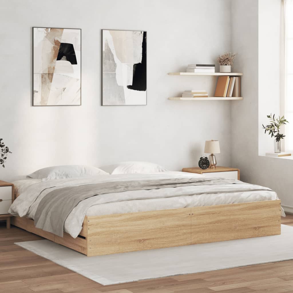 Bed Frame With Drawers Without Mattress