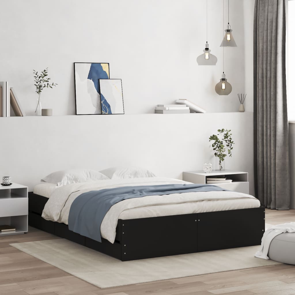 Bed Frame With Drawers Without Mattress