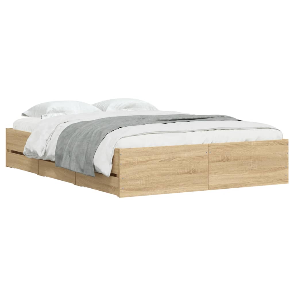 Bed Frame With Drawers Without Mattress