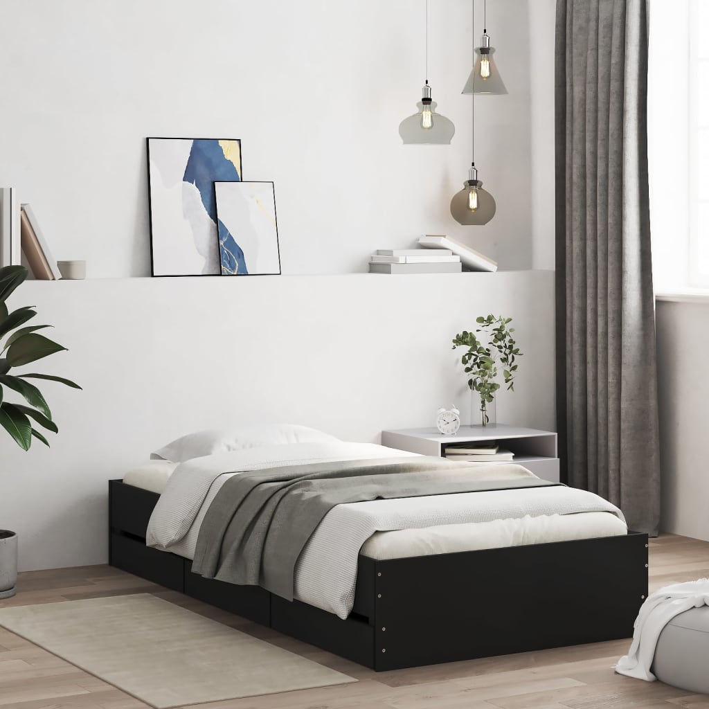 Bed Frame With Drawers Without Mattress