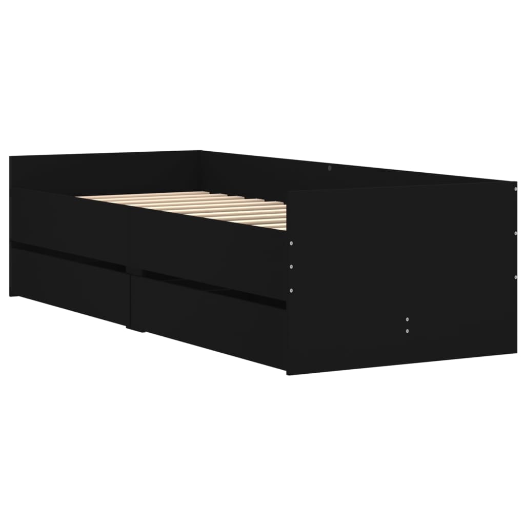 Bed Frame With Drawers Without Mattress