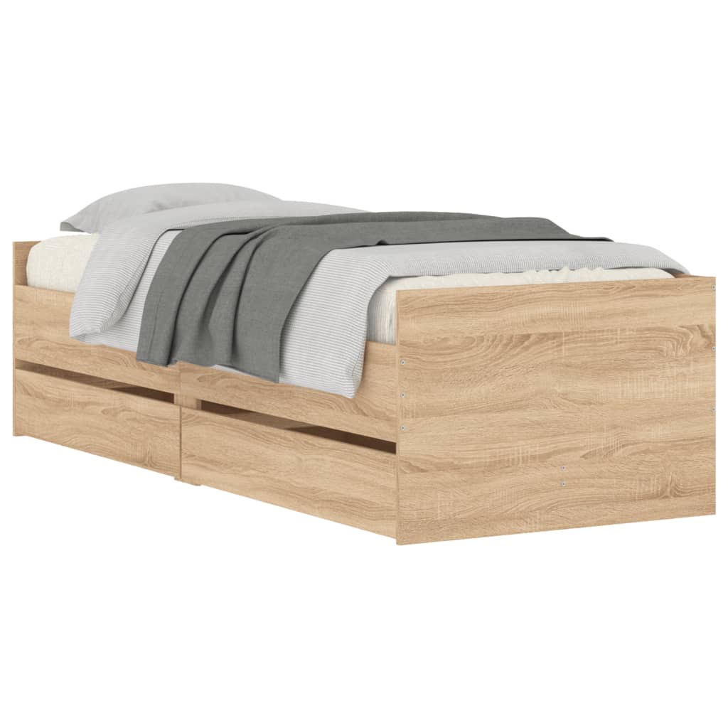 Bed Frame With Drawers Without Mattress
