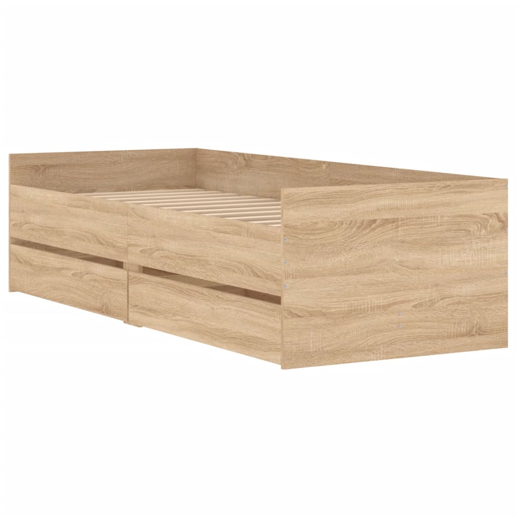 Bed Frame With Drawers Without Mattress
