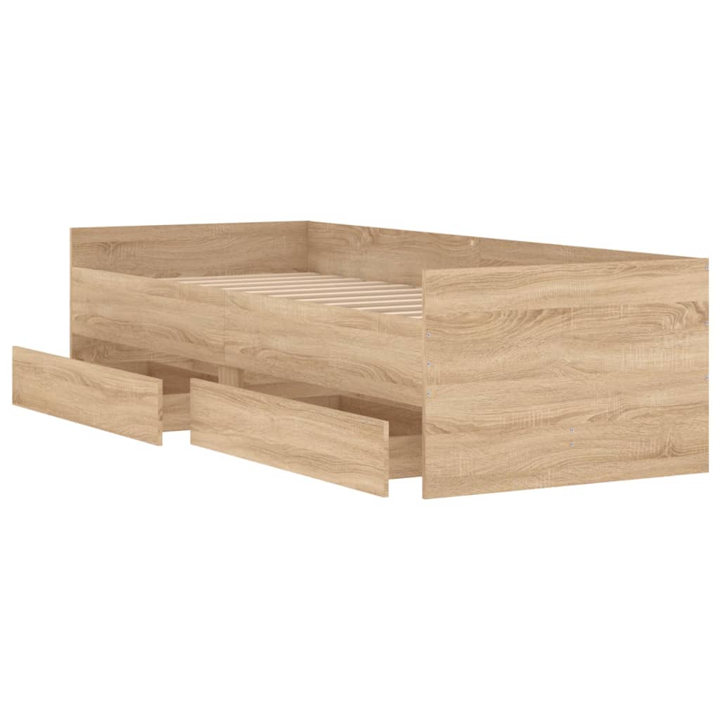 Bed Frame With Drawers Without Mattress
