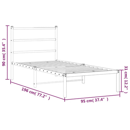 Metal Bed Frame Without Mattress