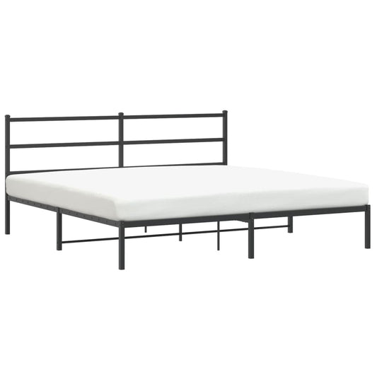 Metal Bed Frame Without Mattress 183X203 Cm King