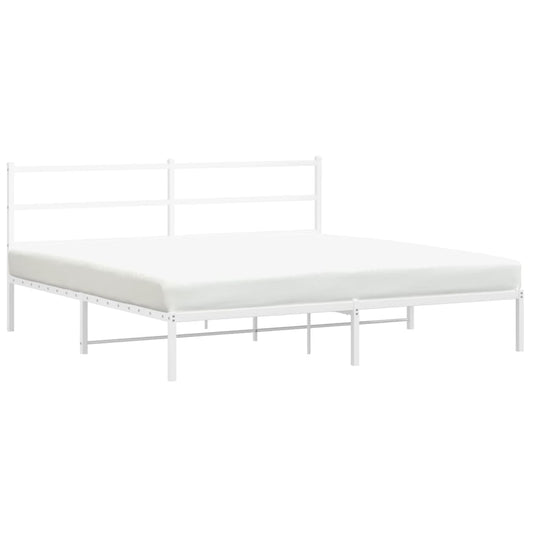 Metal Bed Frame Without Mattress 183X203 Cm King