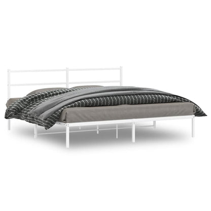 Metal Bed Frame Without Mattress 183X203 Cm King