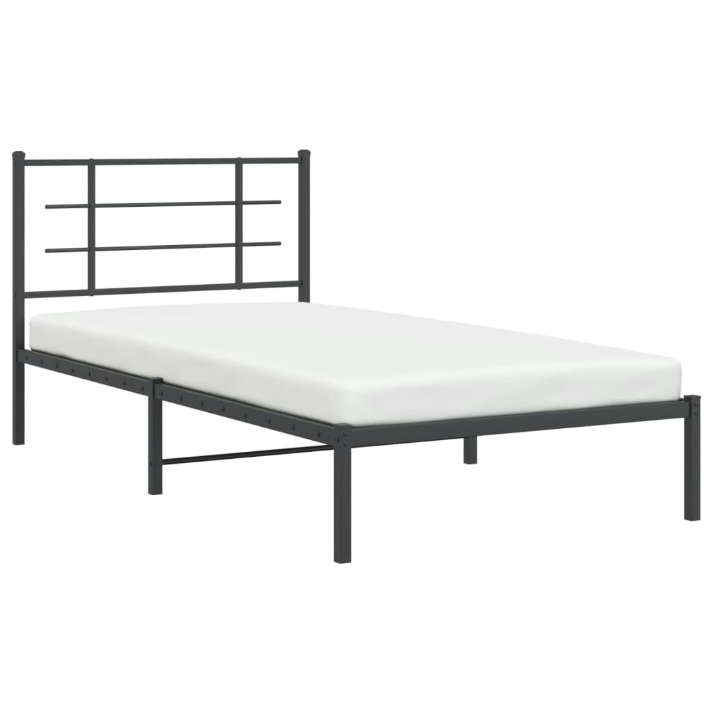 Metal Bed Frame Without Mattress King Single