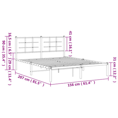 Metal Bed Frame Without Mattress
