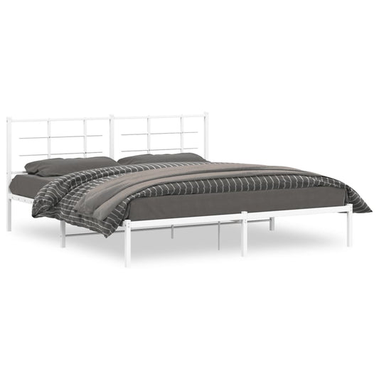 Metal Bed Frame Without Mattress 183X203 Cm King