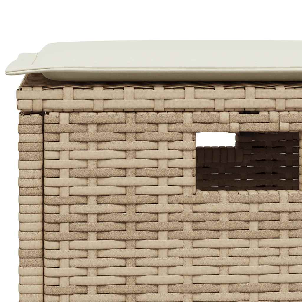 6 Piece Garden Sofa Set With Cushions L-Shaped Poly Rattan