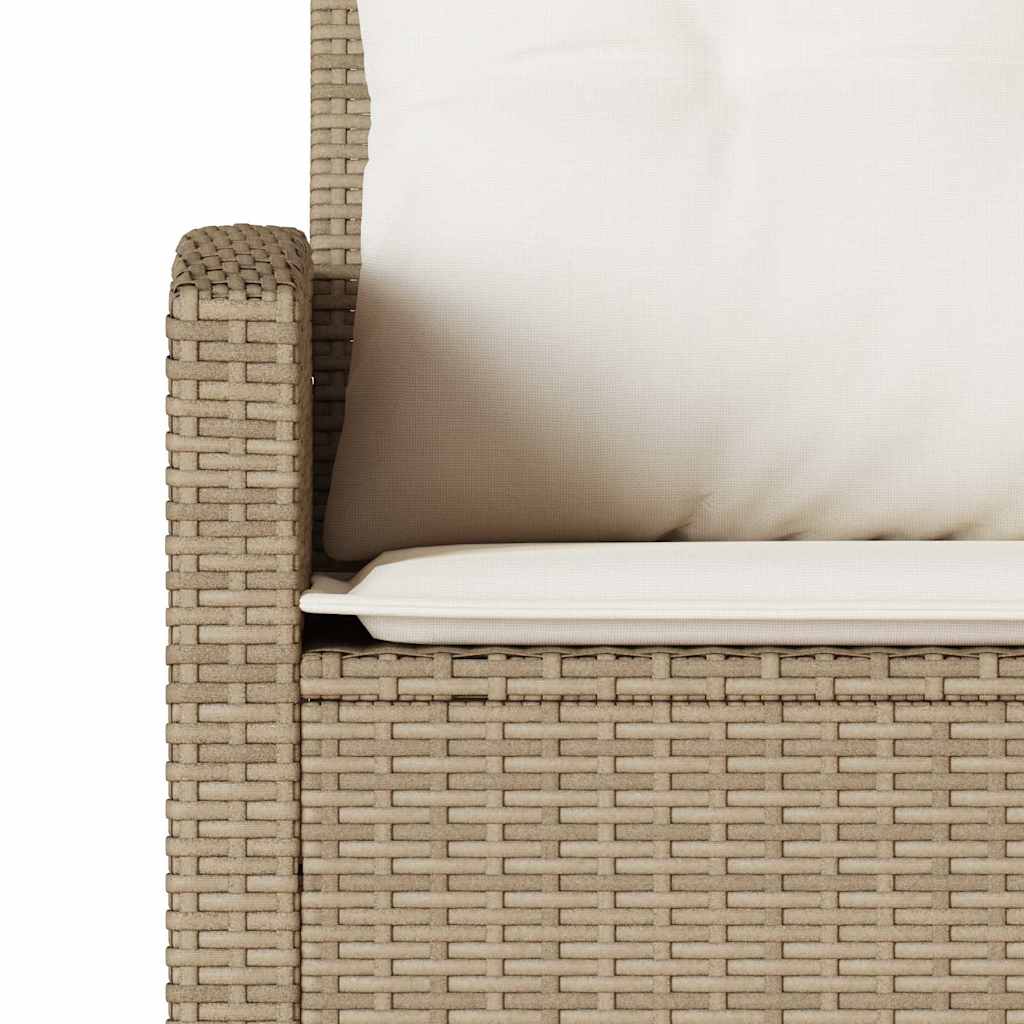 6 Piece Garden Sofa Set With Cushions L-Shaped Poly Rattan