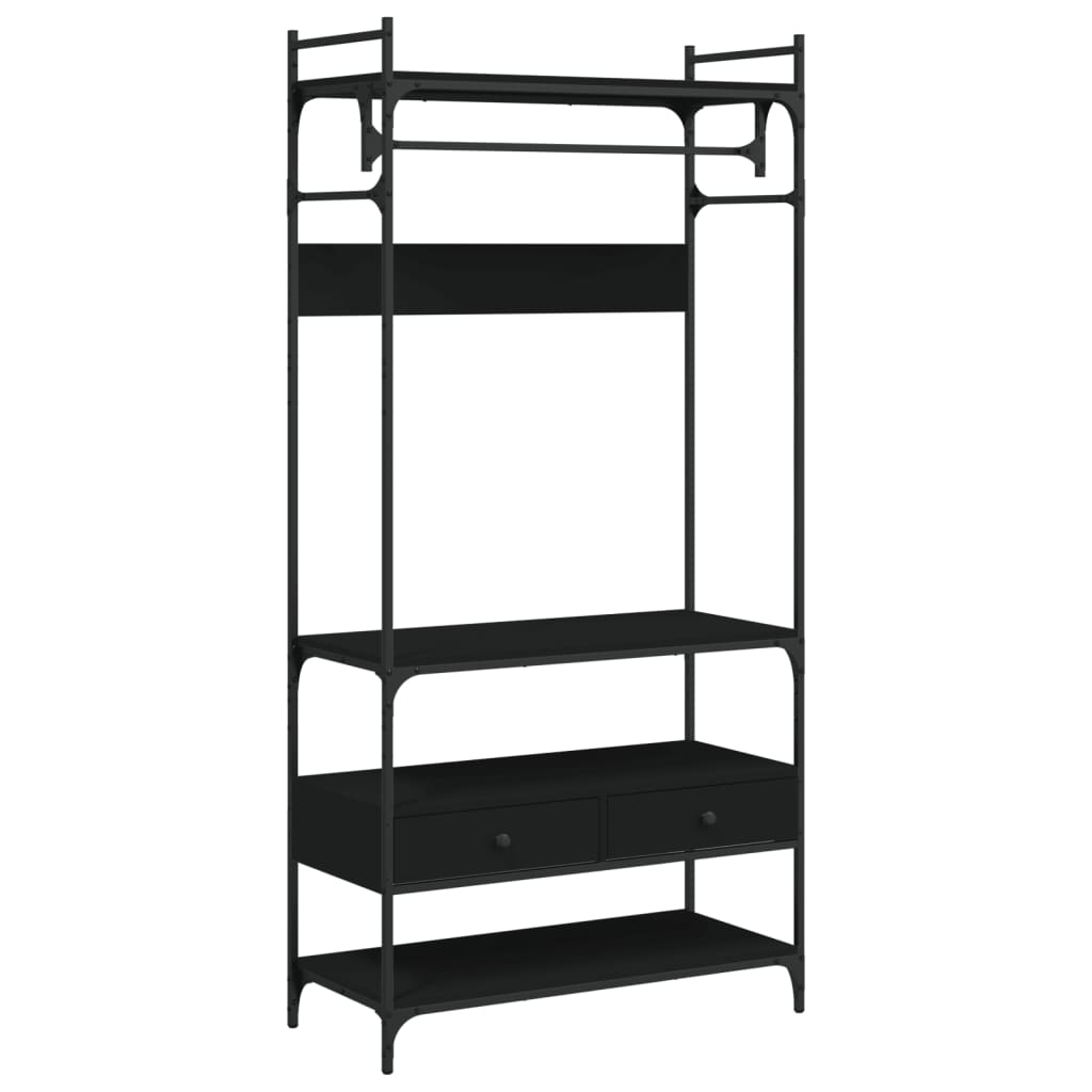 Wardrobe With Drawers 89X39X184.5 Cm Engineered Wood