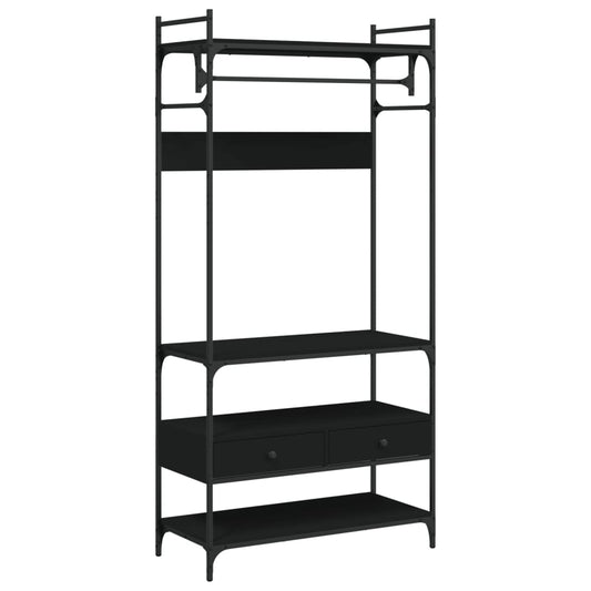 Wardrobe With Drawers 89X39X184.5 Cm Engineered Wood