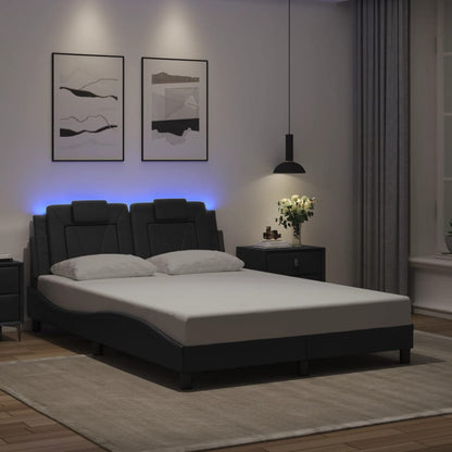 Bed Frame With Led Without Mattress 137X187 Cm Double