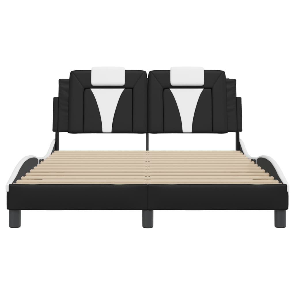 Bed Frame With Led Without Mattress 137X187 Cm Double