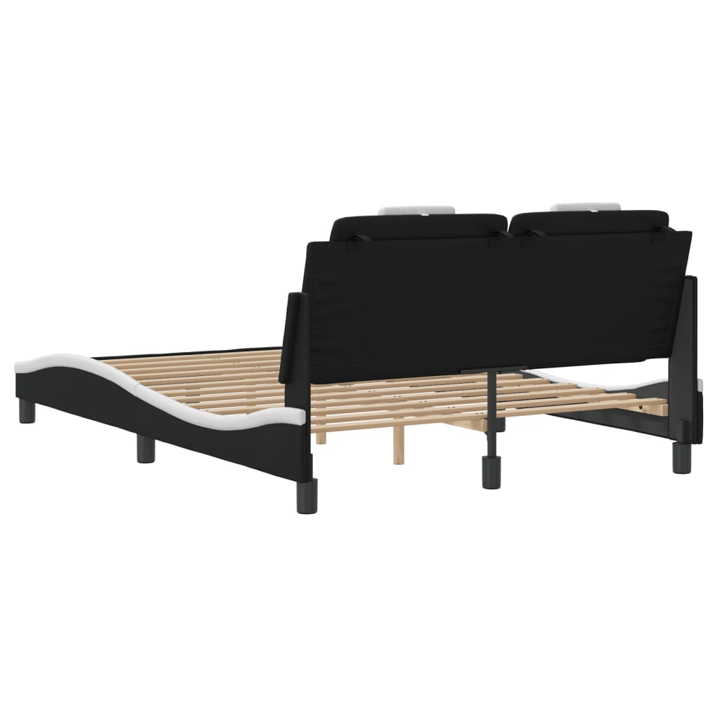Bed Frame With Led Without Mattress 137X187 Cm Double