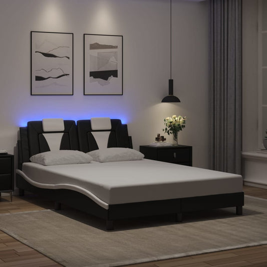 Bed Frame With Led Without Mattress 137X187 Cm Double