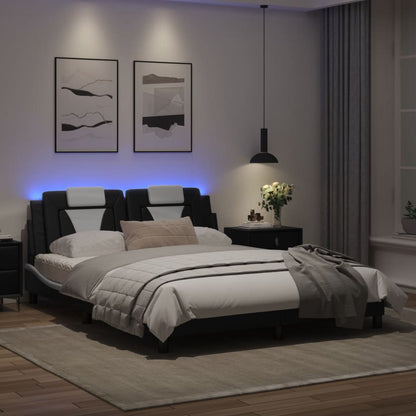 Bed Frame With Led Without Mattress 137X187 Cm Double