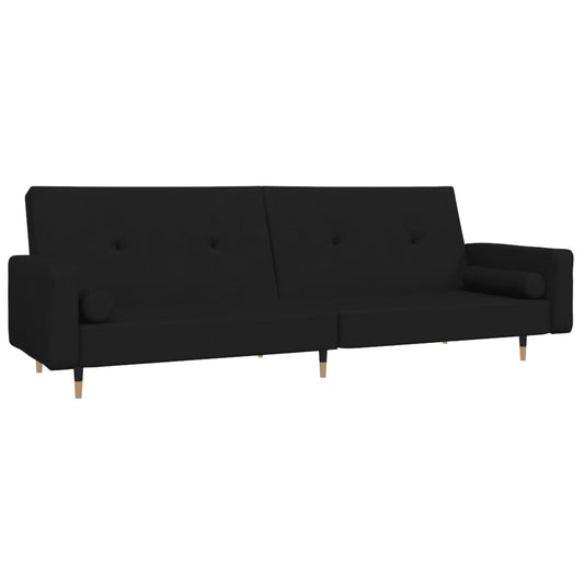 2-Seater Sofa Bed With Two Pillows Velvet