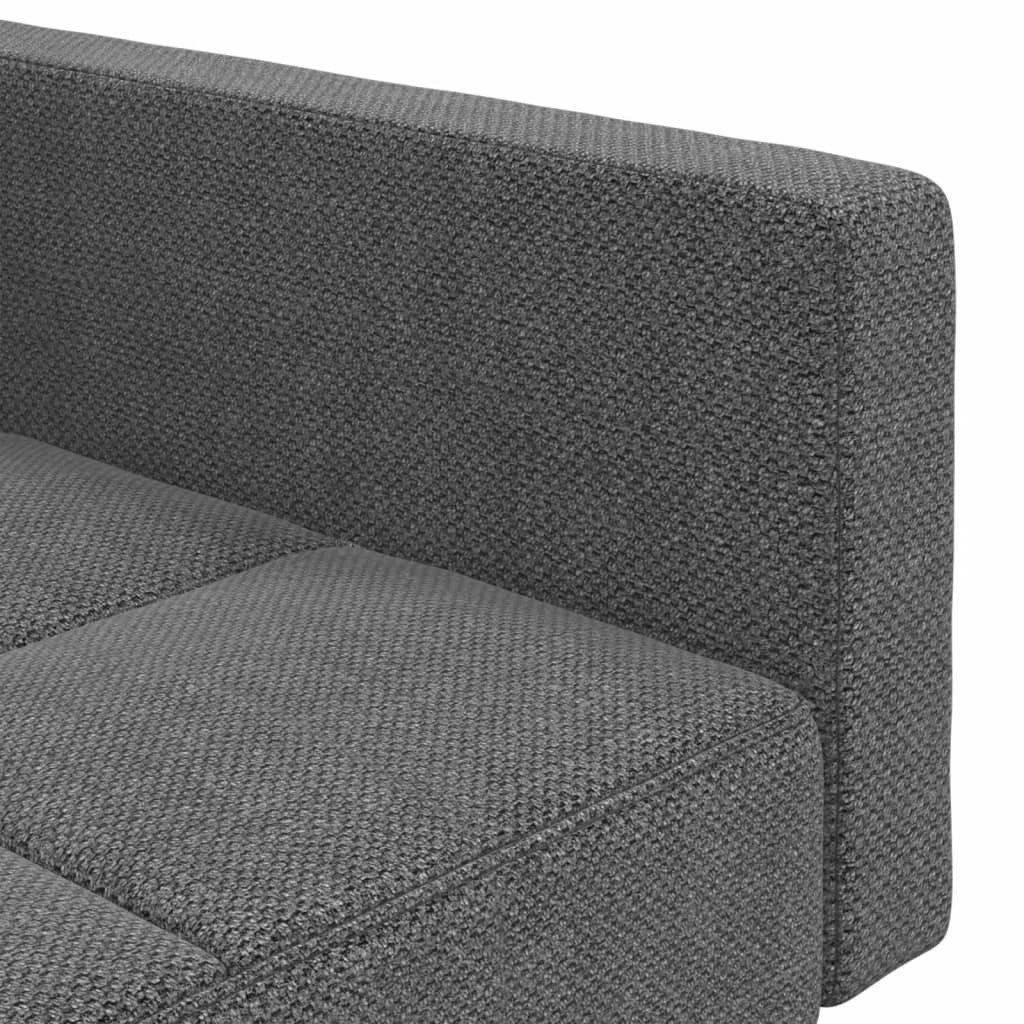 2-Seater Sofa Bed With Two Pillows Fabric