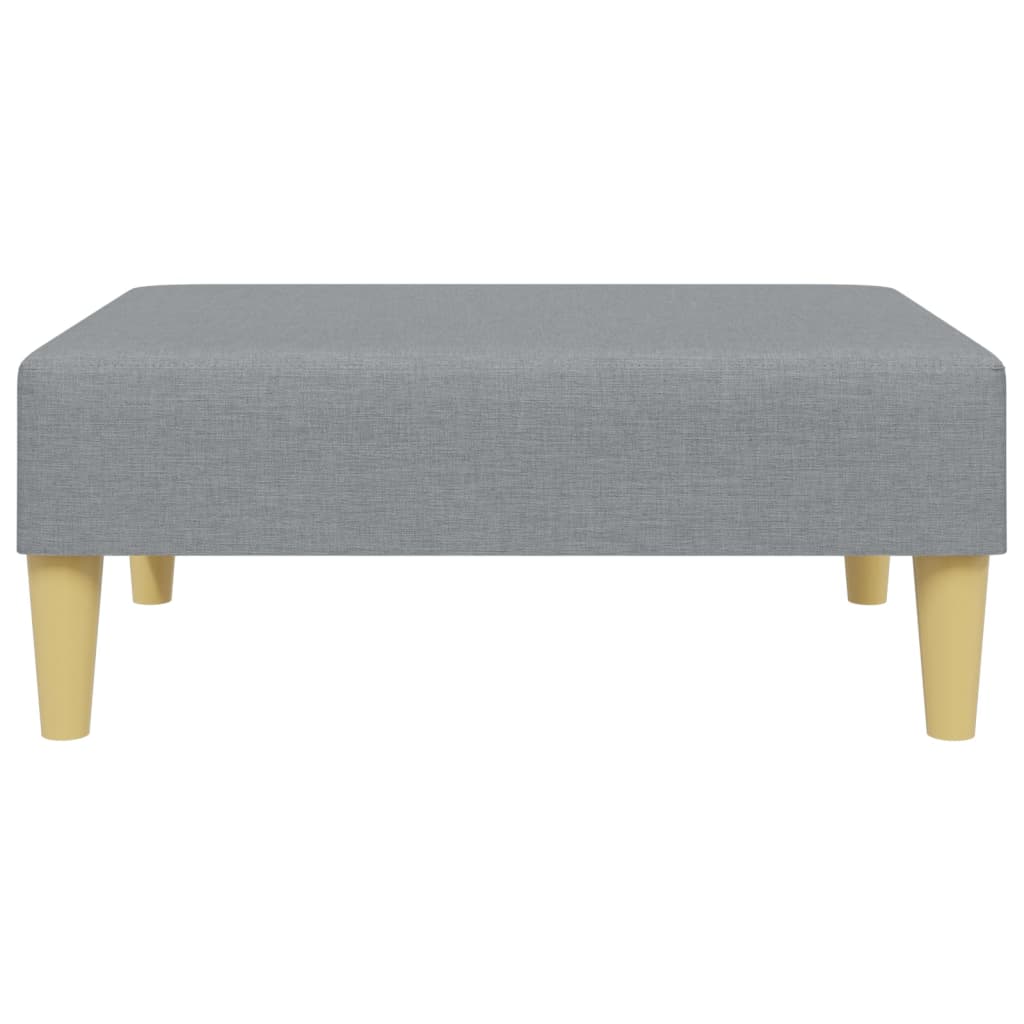 2-Seater Sofa Bed With Pillows And Footstool Fabric