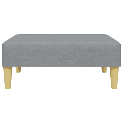 2-Seater Sofa Bed With Pillows And Footstool Fabric
