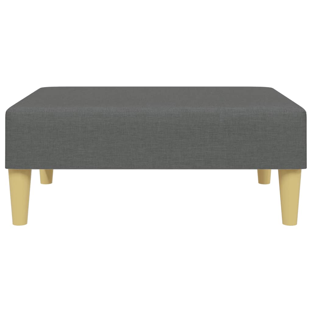 2-Seater Sofa Bed With Pillows And Footstool Fabric