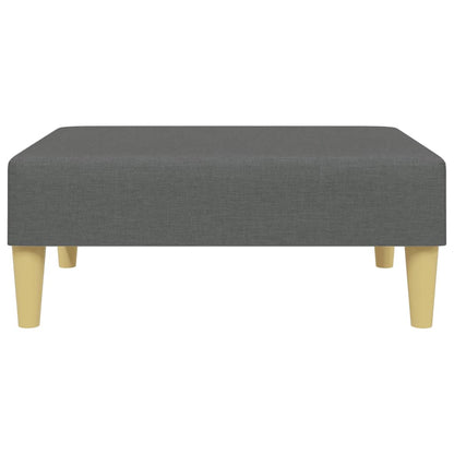 2-Seater Sofa Bed With Pillows And Footstool Fabric